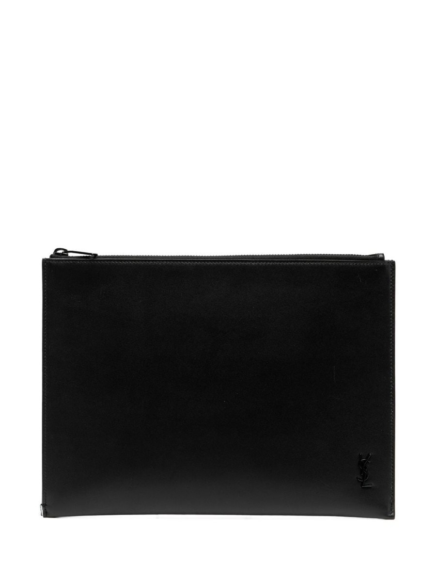 Mann Saint Laurent | Saint Laurent Tiny Monogram Tablet-Halter Farfetch