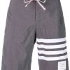 Mann Thom Browne | Thom Browne 4-Bar Swim Tech Boardshorts Farfetch