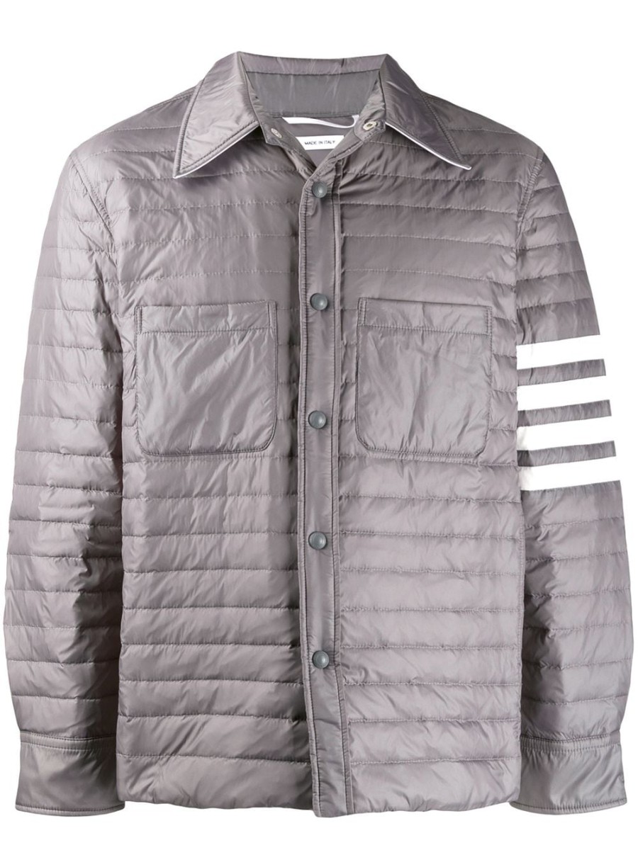 Mann Thom Browne | Thom Browne 4-Bar Down Fill Hemdjacke Farfetch