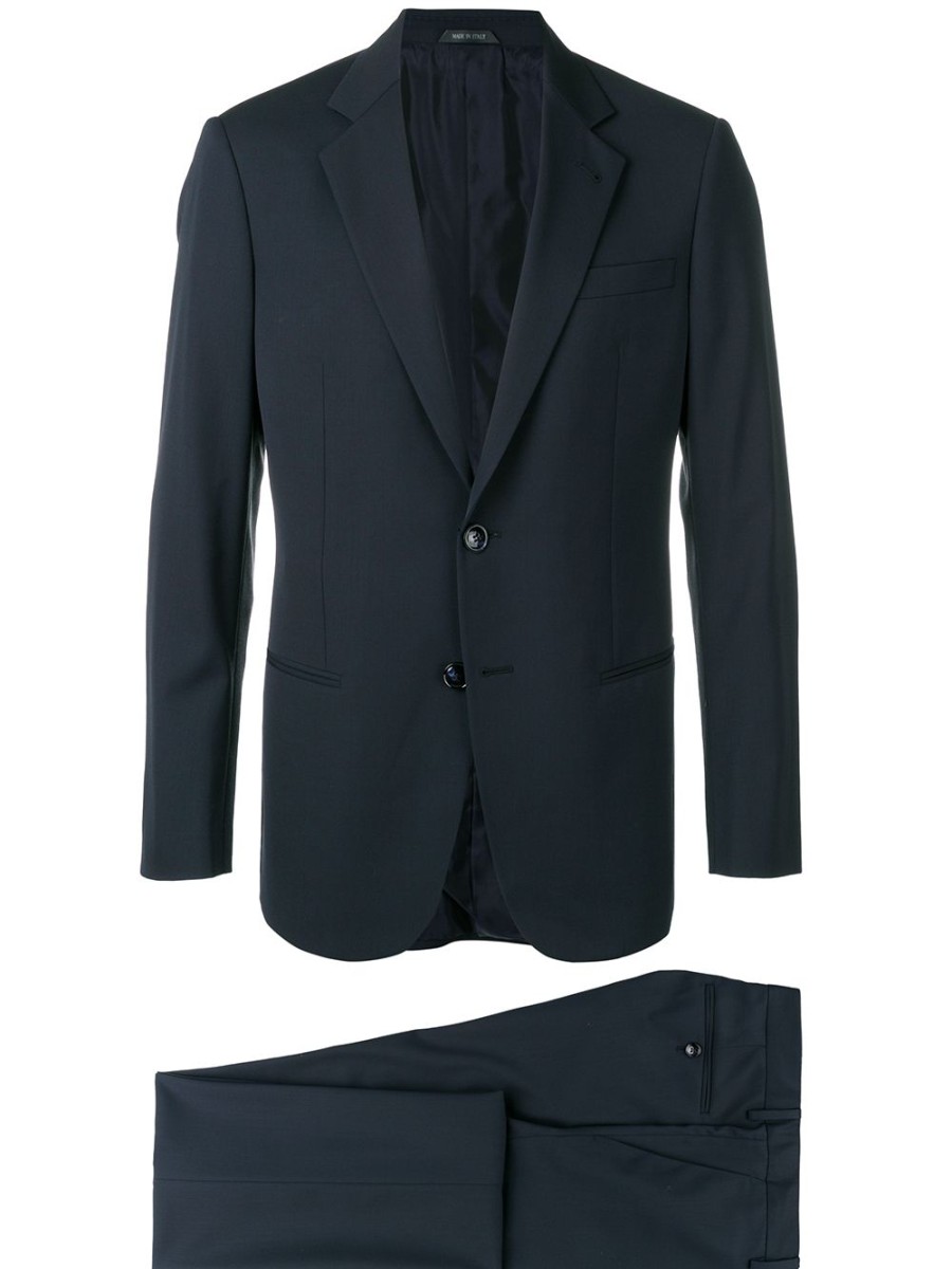 Mann Giorgio Armani | Zweiteiliger Slim-Fit-Anzug Von Giorgio Armani Farfetch