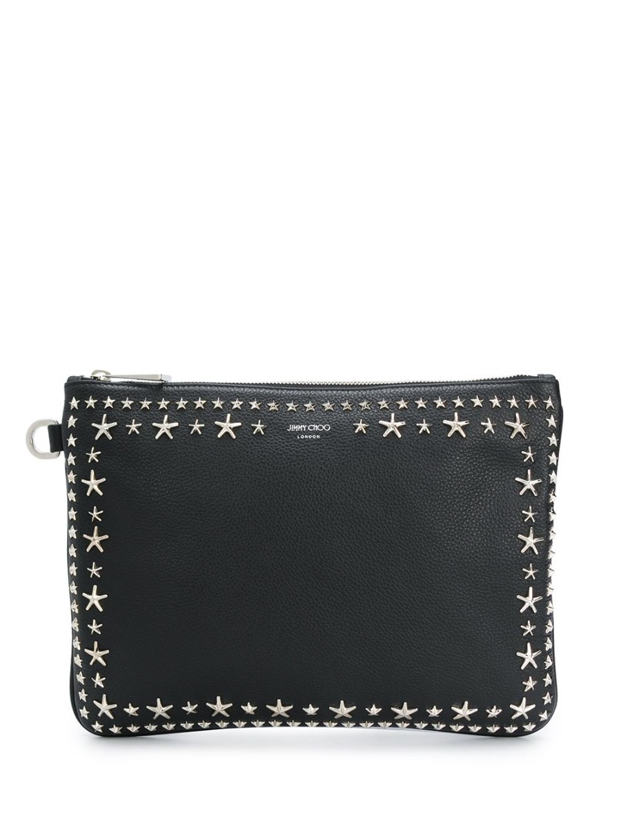 Mann Jimmy Choo | Jimmy Choo Derek Star Stud Clutch Bag Farfetch