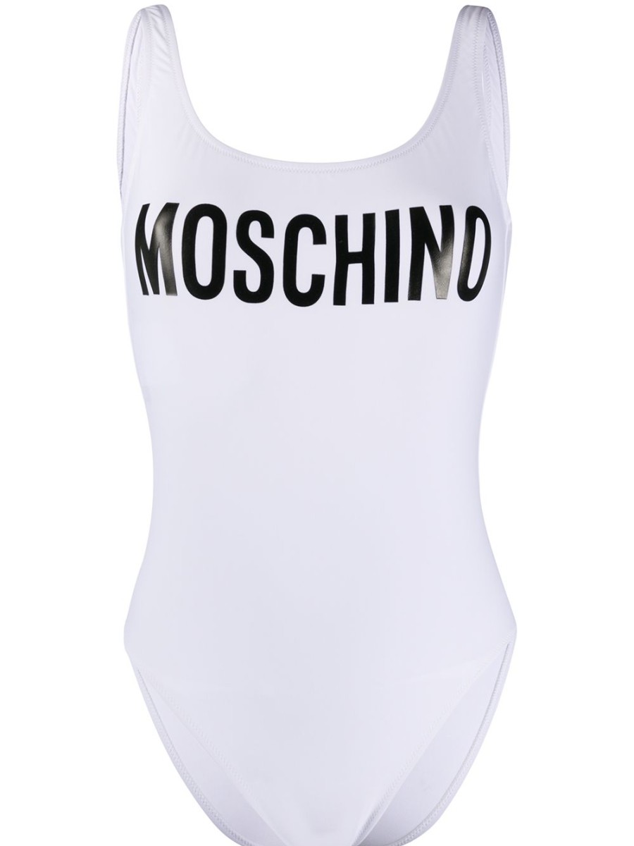 Frau Moschino | Moschino-Badeanzug Mit Logo-Print Farfetch