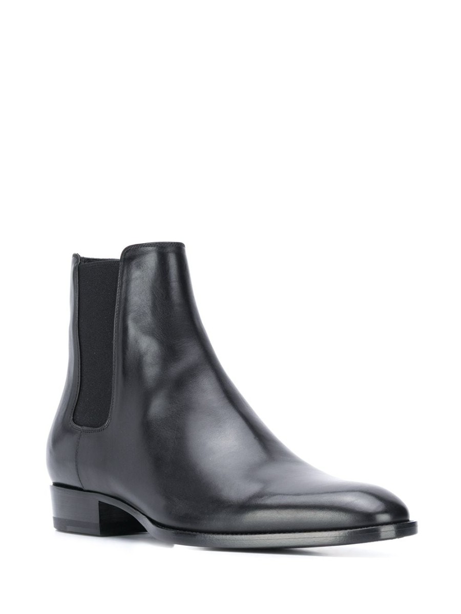 Mann Saint Laurent | Saint Laurent Wyatt Chelsea-Stiefel Aus Leder - Farfetch