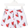 Kinder Dsquared2 Kids | Dsquared2 Badeshorts Fur Kinder Mit Blatt-Logo-Print Farfetch