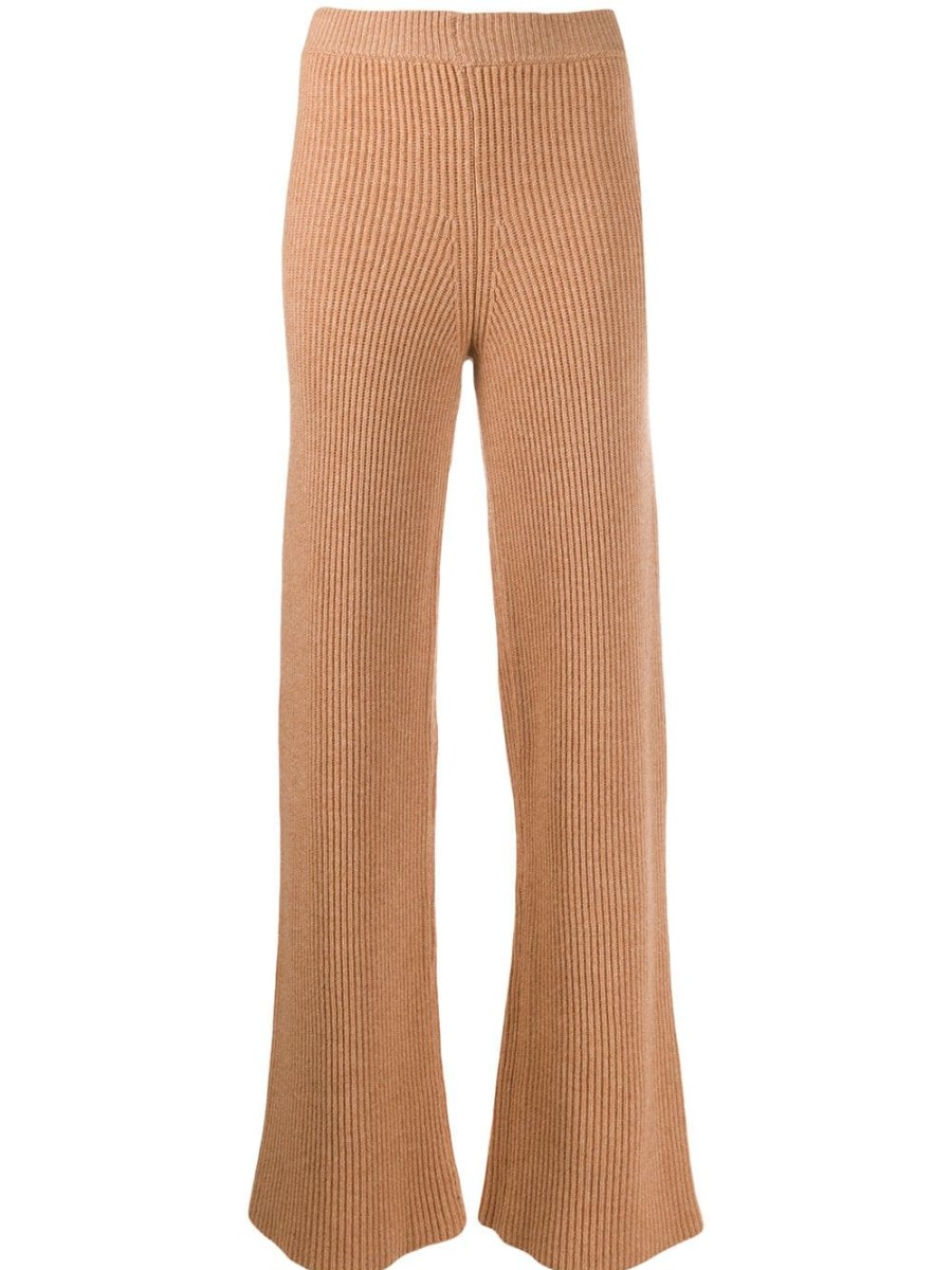 Frau Cashmere In Love | Gerippte, Ausgestellte Cortina-Hose „Cashmere In Love" Farfetch