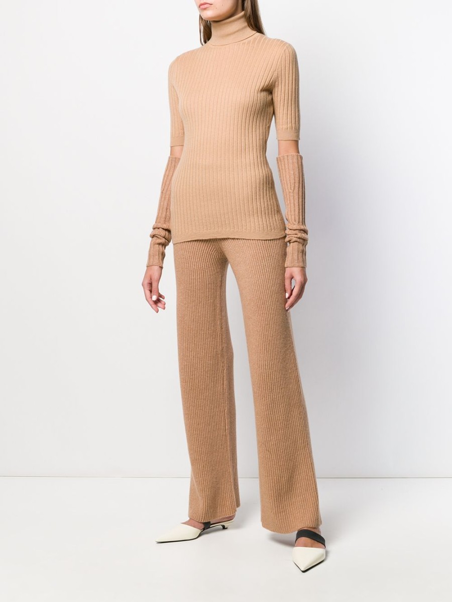 Frau Cashmere In Love | Gerippte, Ausgestellte Cortina-Hose „Cashmere In Love" Farfetch