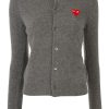 Frau Comme Des Garçons | Comme Des Garcons Woll-Cardigan Mit Herz-Logo Farfetch