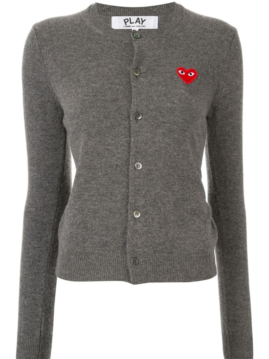 Frau Comme Des Garçons | Comme Des Garcons Woll-Cardigan Mit Herz-Logo Farfetch