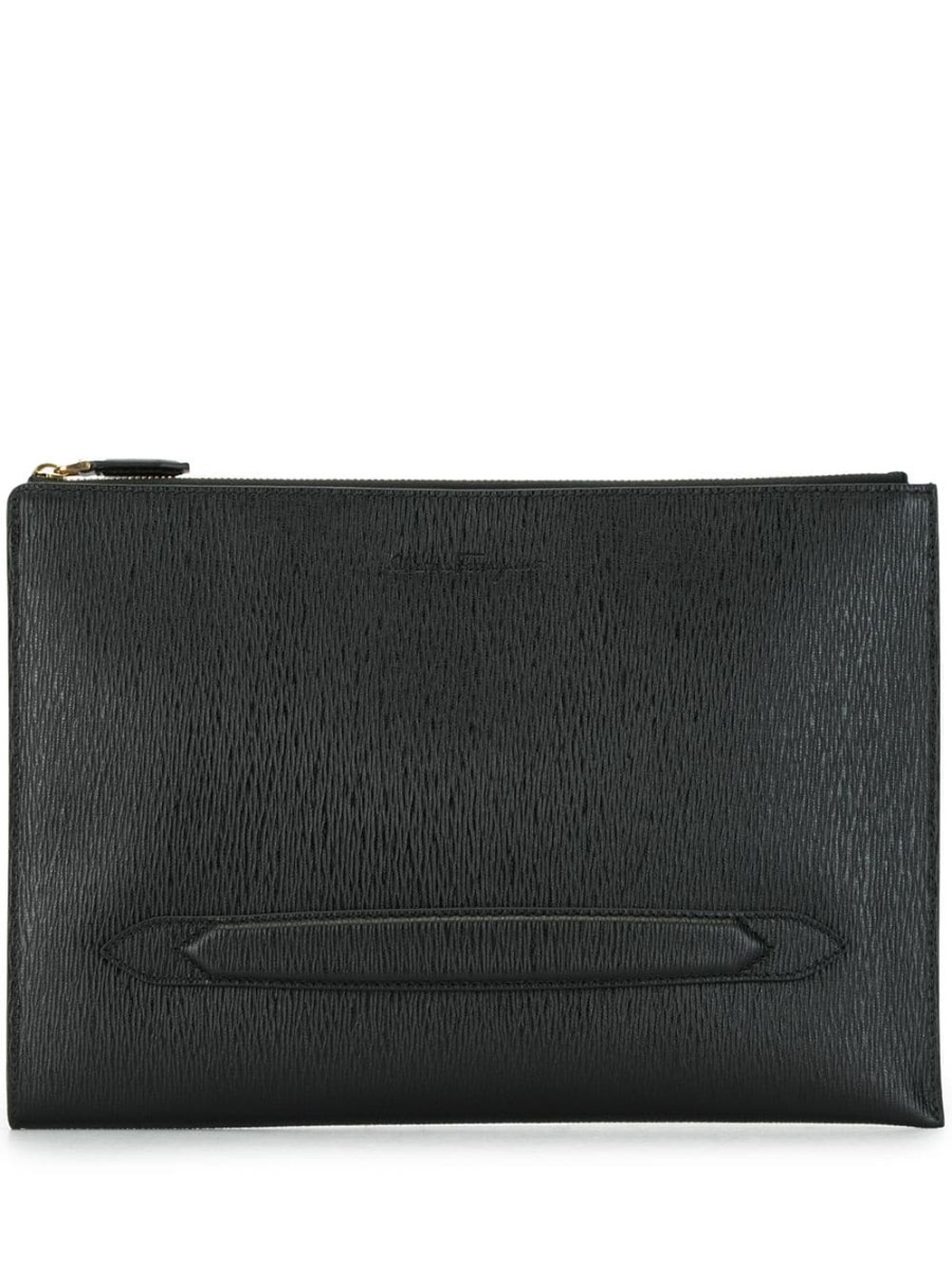 Mann Ferragamo | Strukturierte Ferragamo-Clutch Farfetch