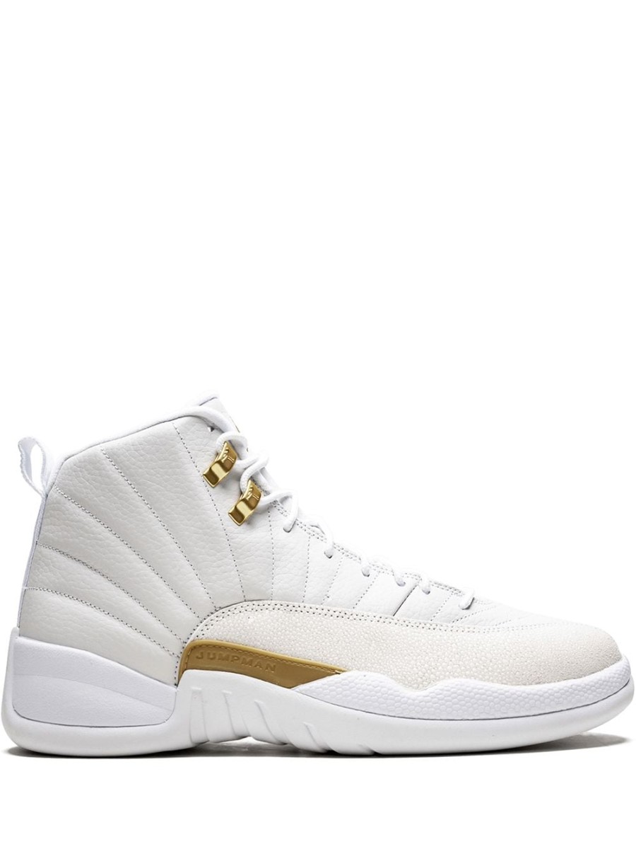 Mann Jordan | Jordan X Ovo Air Jordan 12 Retro „White/Metallic Gold" Sneakers Farfetch