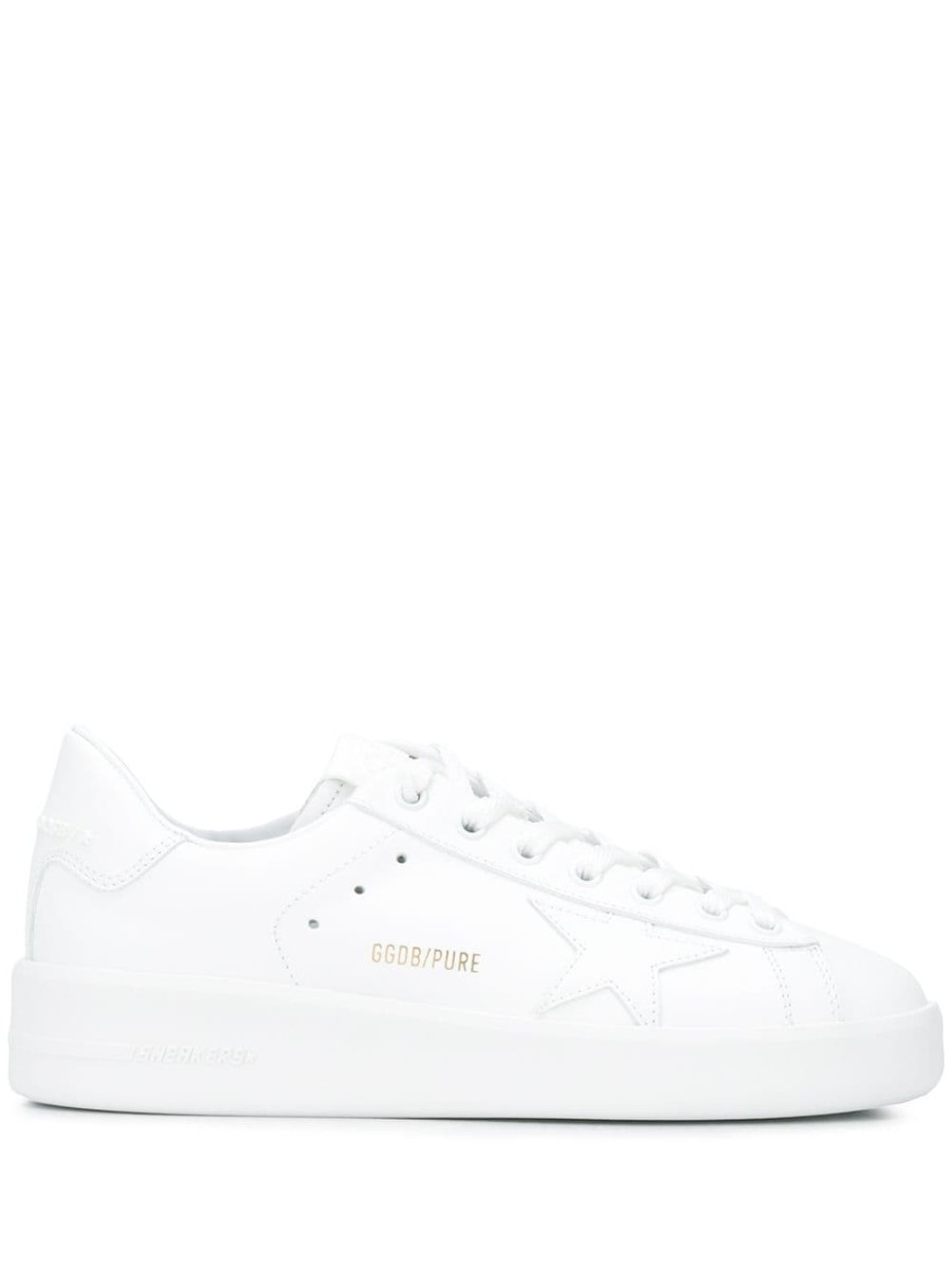 Frau Golden Goose | Golden Goose Low-Top-Sneaker Aus Reinem Leder Farfetch