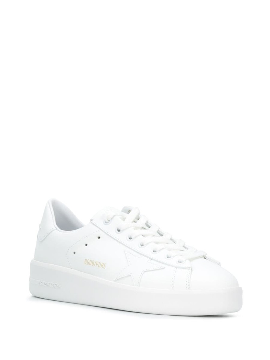 Frau Golden Goose | Golden Goose Low-Top-Sneaker Aus Reinem Leder Farfetch