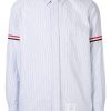 Mann Thom Browne | Thom Browne Rwb Armband University Stripe Shirt - Farfetch