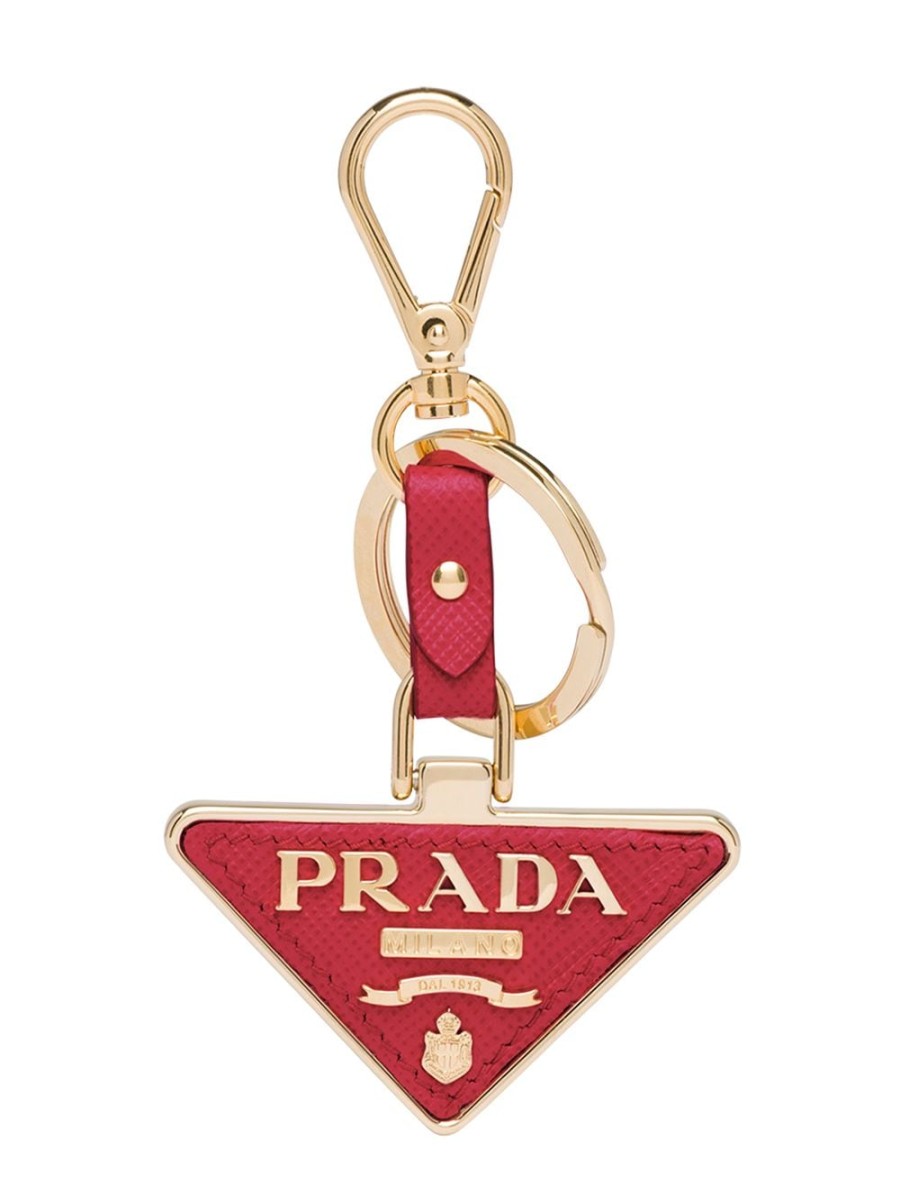 Frau Prada | Schlusselanhanger Mit Prada-Logoplakette Farfetch