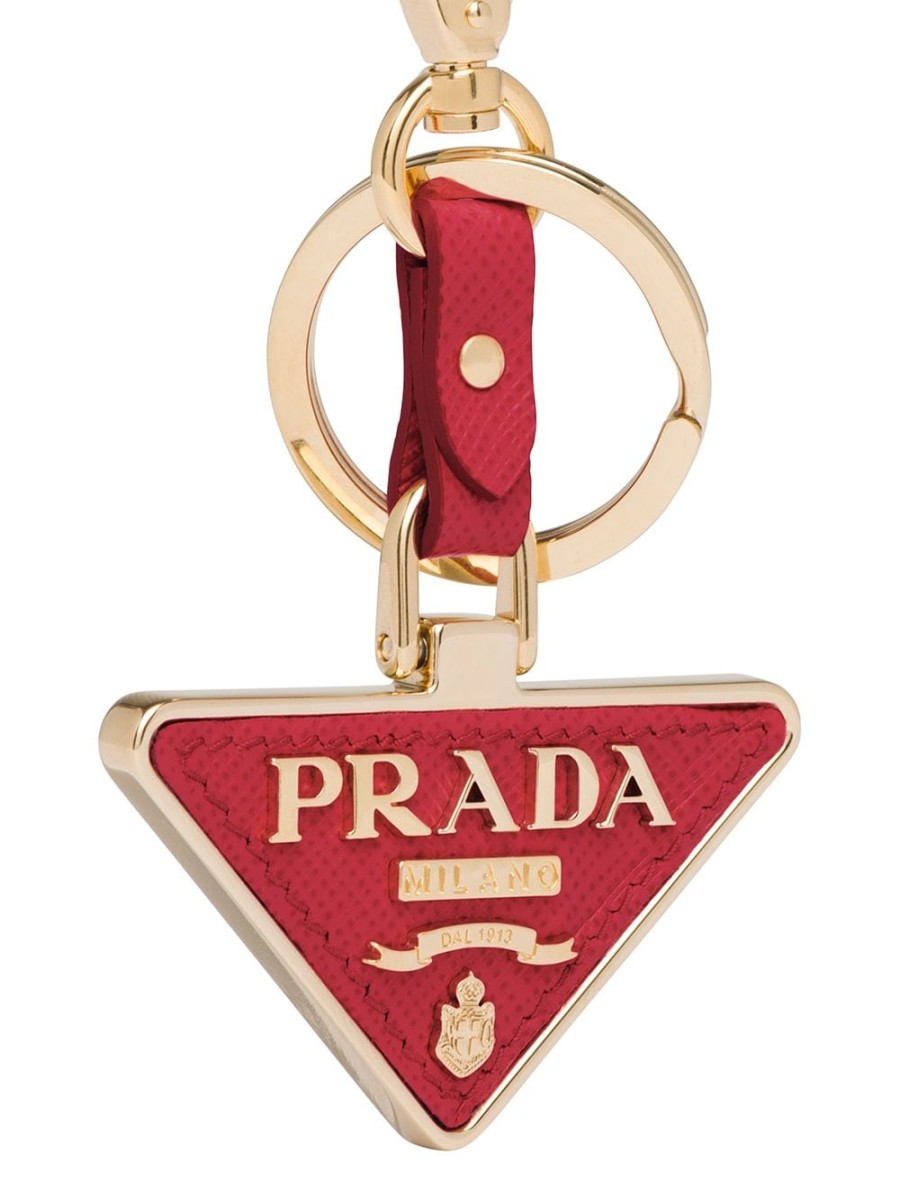 Frau Prada | Schlusselanhanger Mit Prada-Logoplakette Farfetch