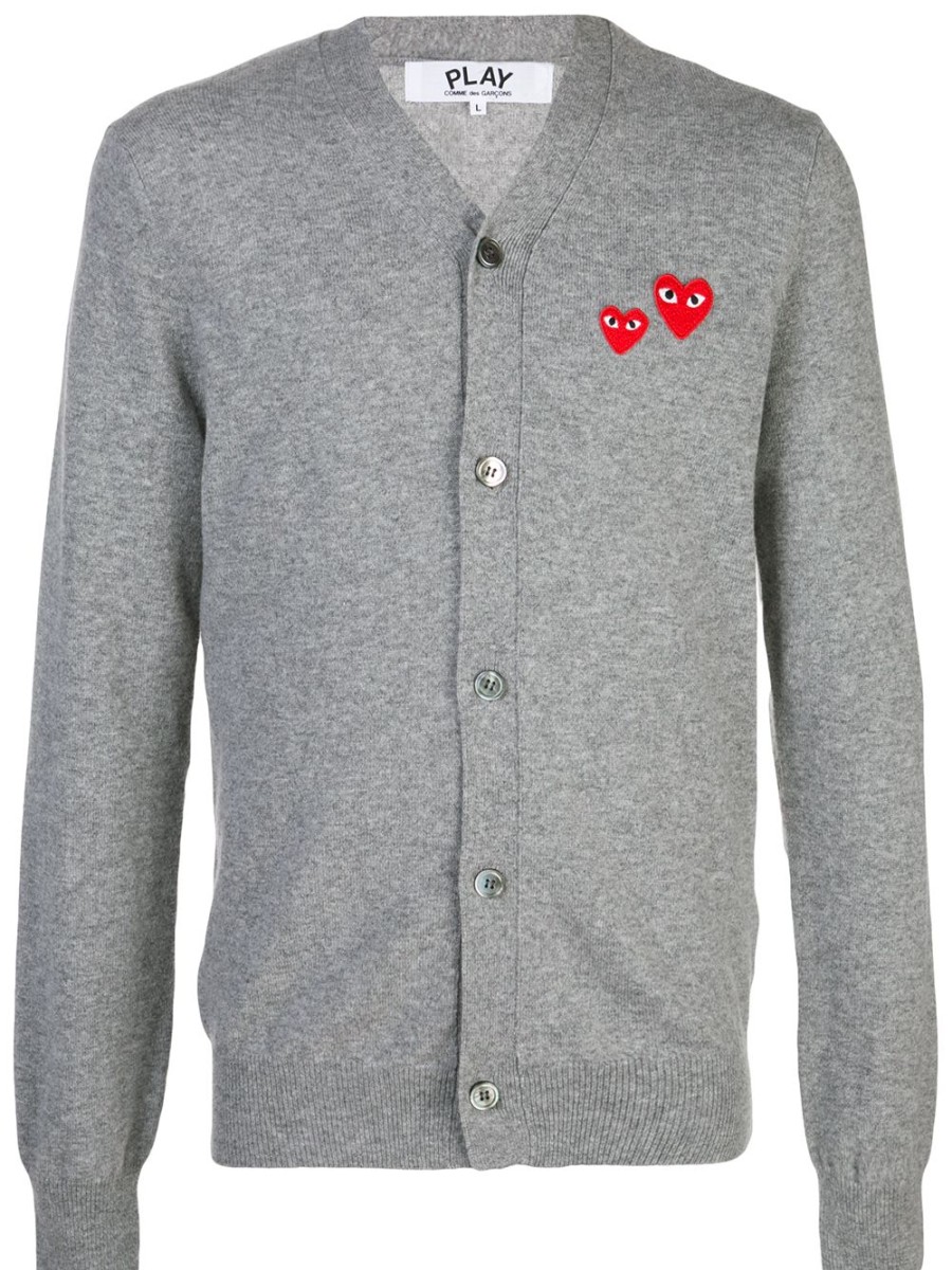 Mann Comme Des Garçons Play | Comme Des Garcons Play-Cardigan Mit Herzapplikation Farfetch