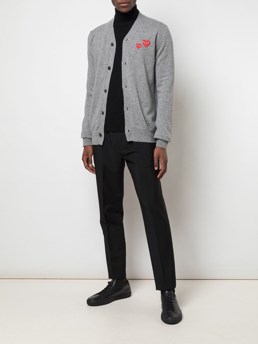 Mann Comme Des Garçons Play | Comme Des Garcons Play-Cardigan Mit Herzapplikation Farfetch