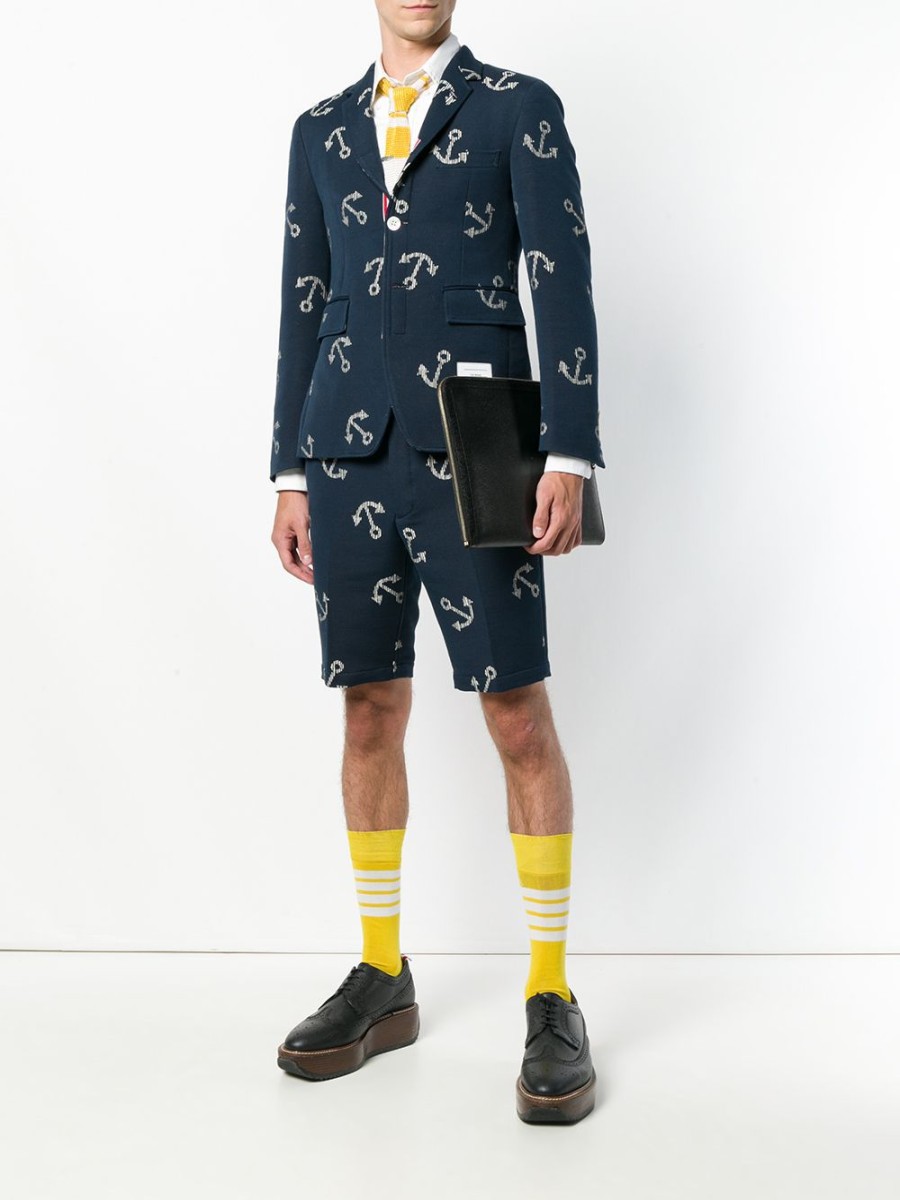 Mann Thom Browne | Thom Browne Pebbled Document Gusset Folio Farfetch