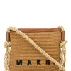 Frau Marni | Marni Marcel Woven Logo Shoulder Bag - Farfetch