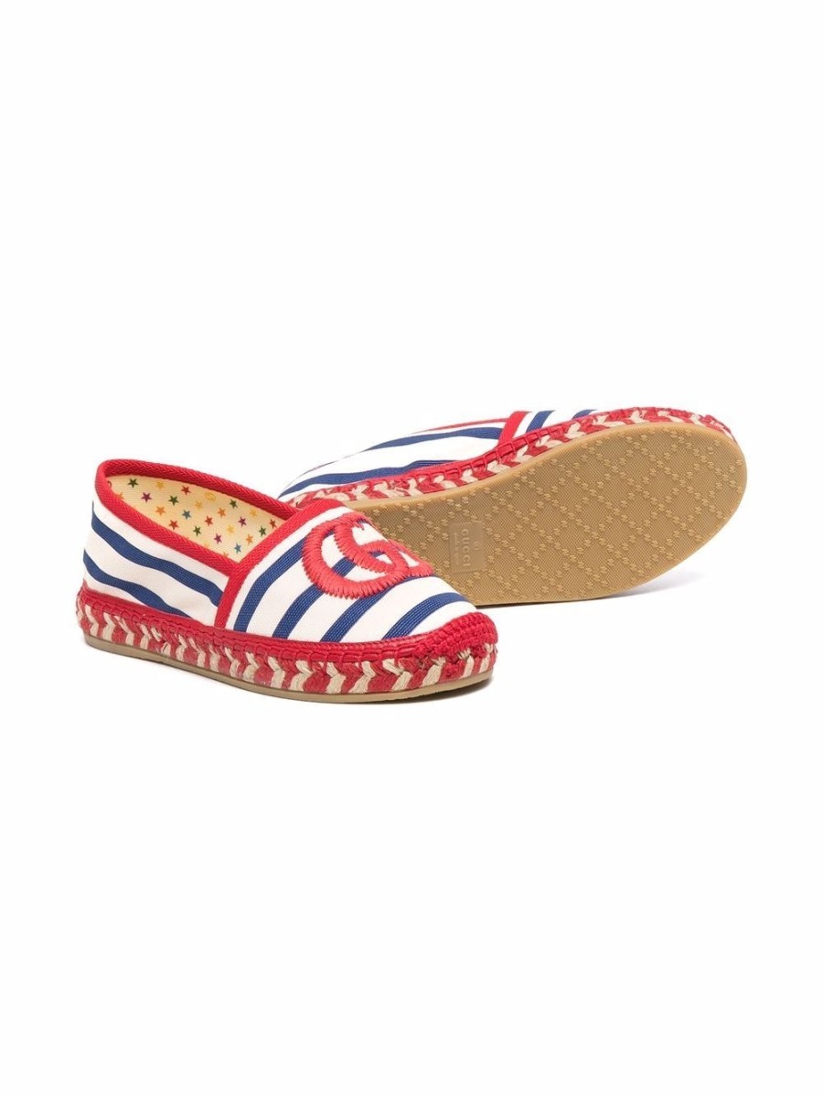 Kinder Gucci Kids | Gucci Kinder-Espadrilles Mit Logo-Streifen Farfetch