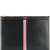 Mann Thom Browne | Thom Browne Vertical Intarsia Stripe Kleiner Tablet-Halter Farfetch