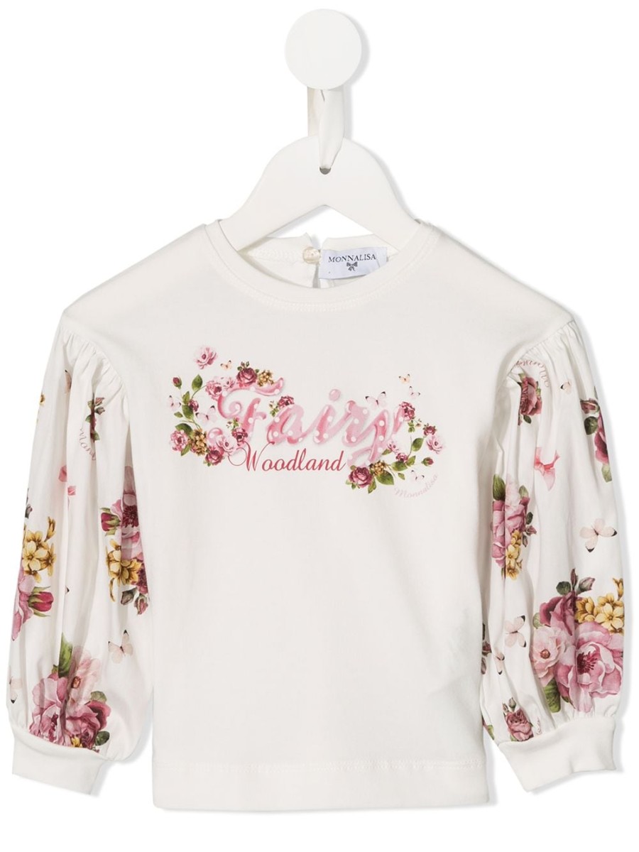 Kinder Monnalisa | Monnalisa Langarm-Top Mit Blumenprint Farfetch