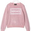 Kinder Versace Kids | Versace Kinder-Glitzerpullover Mit Logo-Stickerei Farfetch