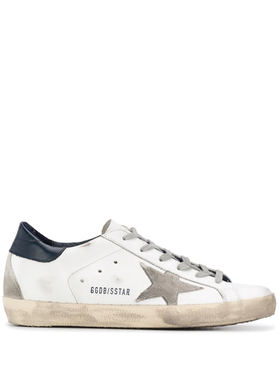 Frau Golden Goose | Golden Goose Super-Star-Sneaker Mit Distressed-Finish Farfetch