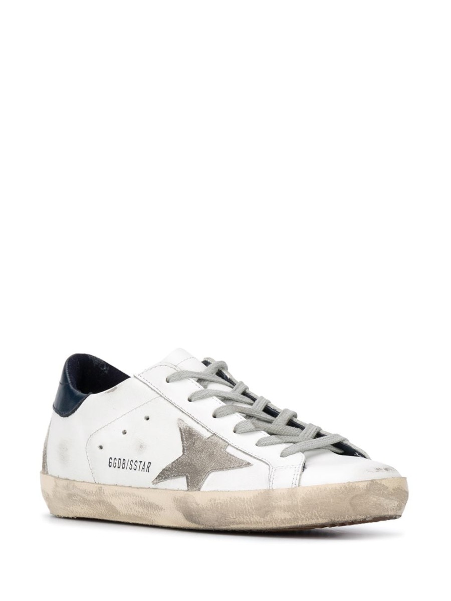 Frau Golden Goose | Golden Goose Super-Star-Sneaker Mit Distressed-Finish Farfetch