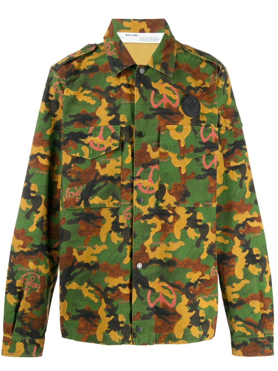 Mann Off-White | Off-White-Hemd Mit Camouflage-Print Farfetch