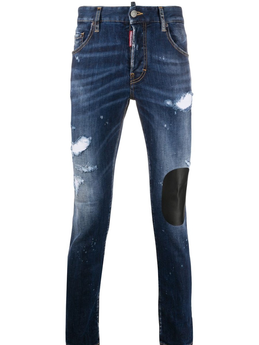 Mann Dsquared2 | Dsquared2 Distressed Patchwork Skinny Jeans Farfetch