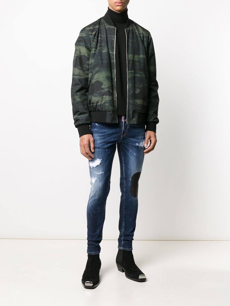 Mann Dsquared2 | Dsquared2 Distressed Patchwork Skinny Jeans Farfetch