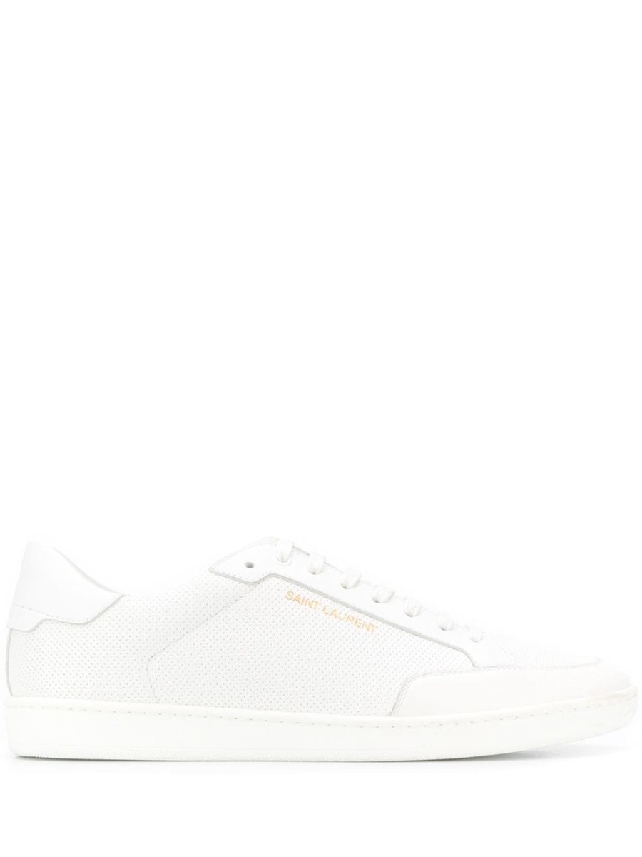 Mann Saint Laurent | Saint Laurent Court Classic Sl/10 Perforierte Turnschuhe Farfetch