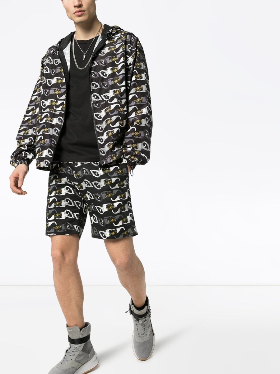 Mann Versace | Versace-Jacke Mit Kapuze Und Sonnenbrillen-Print Farfetch