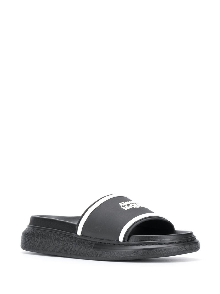 Frau Alexander McQueen | Alexander Mcqueen Ubergrose Hybrid-Signatur-Slides Farfetch