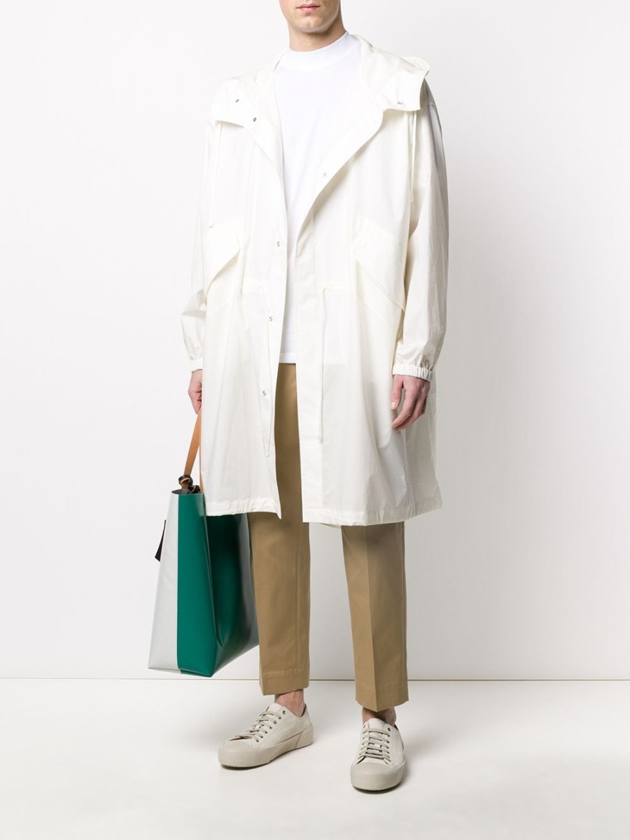 Mann Jil Sander | Jil Sander-Regenmantel Mit Logo-Print Farfetch