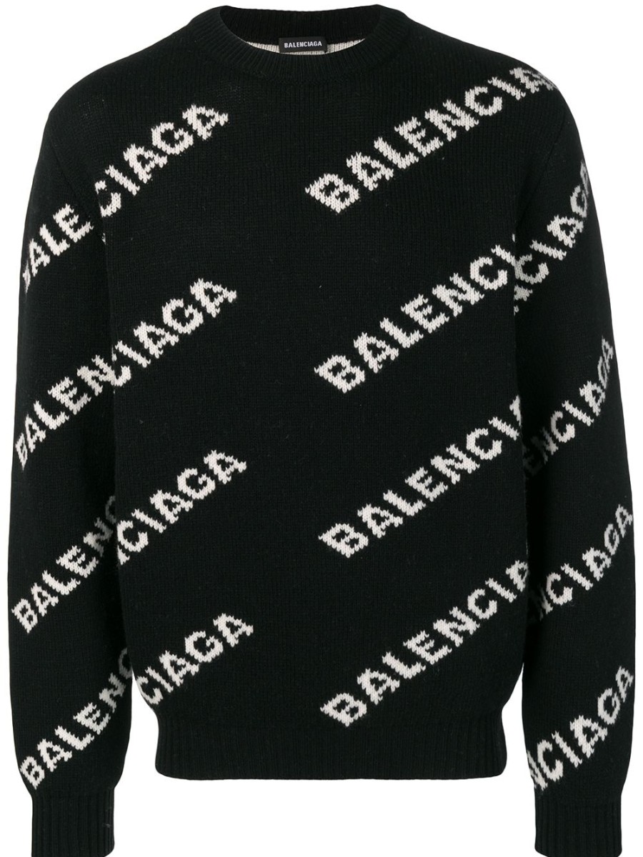 Mann Balenciaga | Balenciaga-Pullover Mit Durchgehendem Logo Farfetch