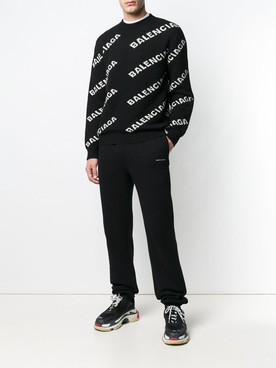 Mann Balenciaga | Balenciaga-Pullover Mit Durchgehendem Logo Farfetch