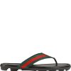 Mann Gucci | Gucci Web- Und Leder-Tanga-Sandale Farfetch