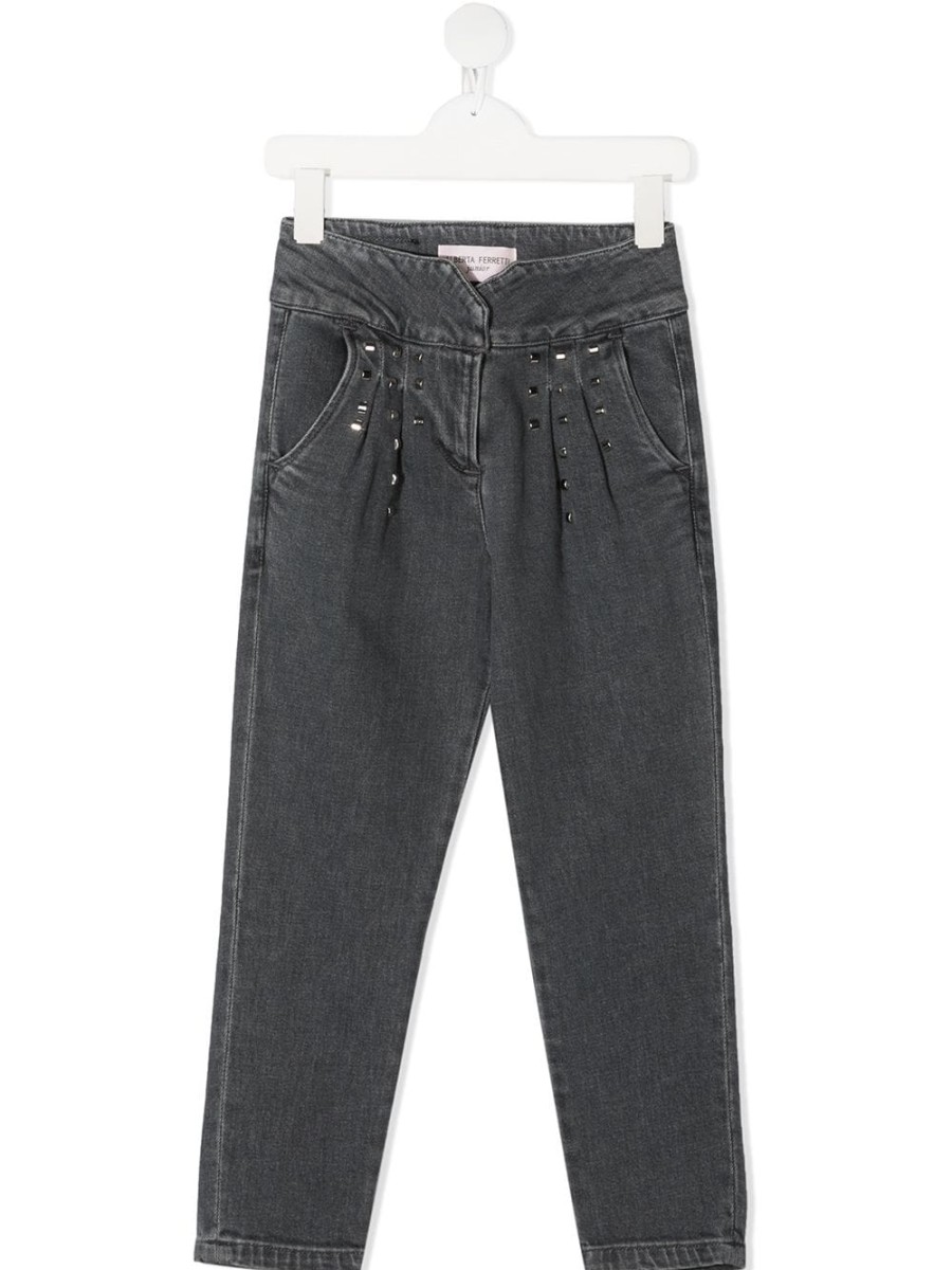 Kinder Alberta Ferretti Kids | Alberta Ferretti Kinder-Jeans Mit Geradem Bein Und Nieten Farfetch