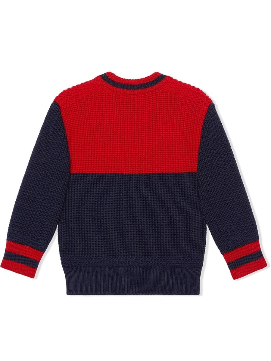 Kinder Gucci Kids | Gucci Kids Gucci Patch Rundhalspullover - Farfetch