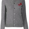 Frau Comme Des Garçons | Strickjacke Mit Stickerei Von Comme Des Garcons Farfetch