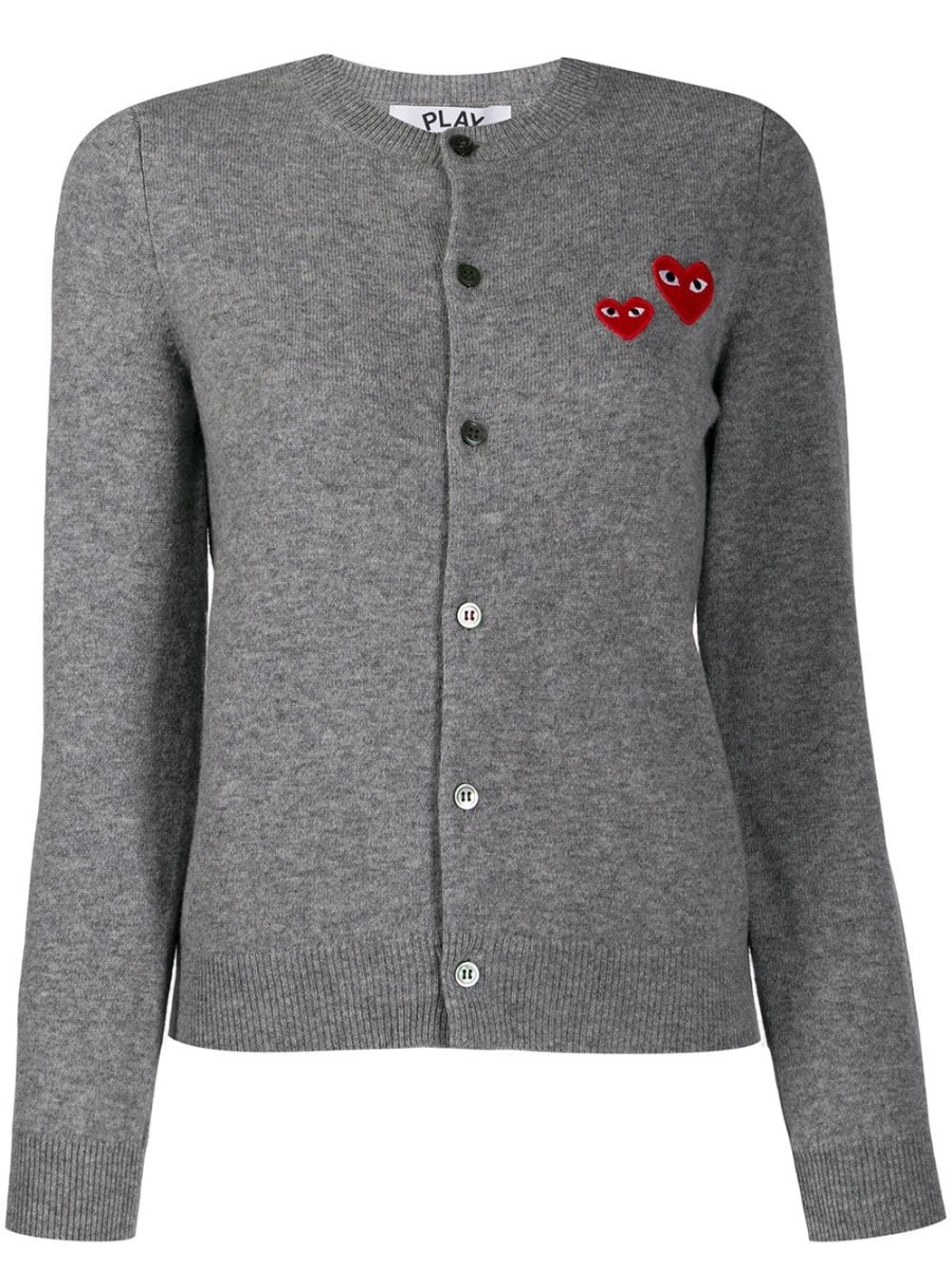 Frau Comme Des Garçons | Strickjacke Mit Stickerei Von Comme Des Garcons Farfetch