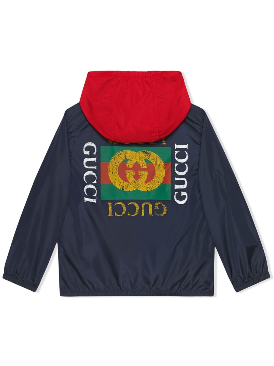 Kinder Gucci Kids | Gucci Kids Kinder-Nylonjacke Mit Gucci-Logo Farfetch