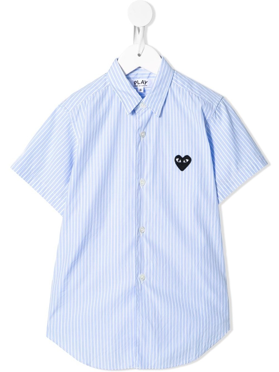 Kinder Comme Des Garçons Play Kids | Comme Des Garcons Play Kids Logo-Shirt Auf Der Brust - Farfetch