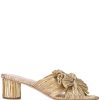 Frau Loeffler Randall | Loeffler Randall Emilia Plissee-Knoten-Pantoletten Farfetch