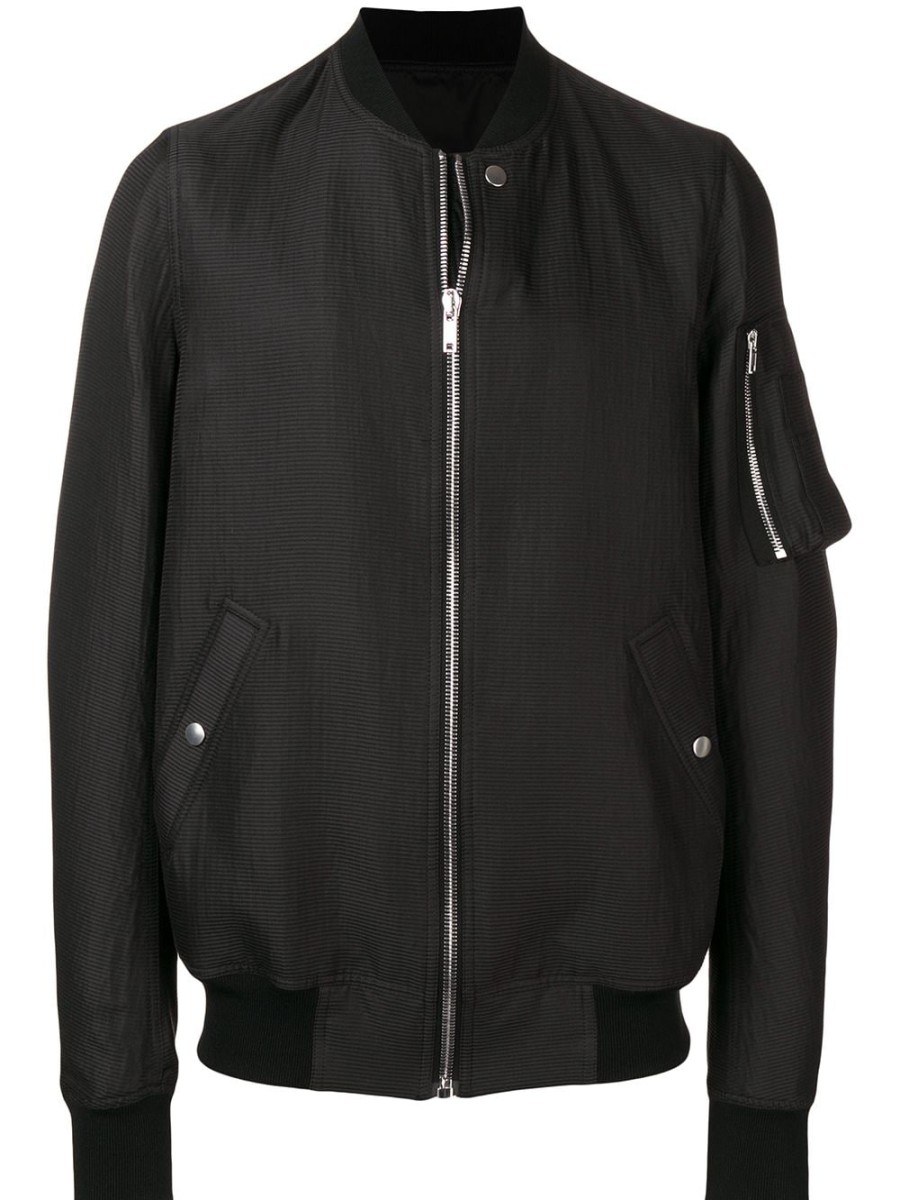 Mann Rick Owens | Rick Owens Bomberjacke Mit Rippkragen Farfetch