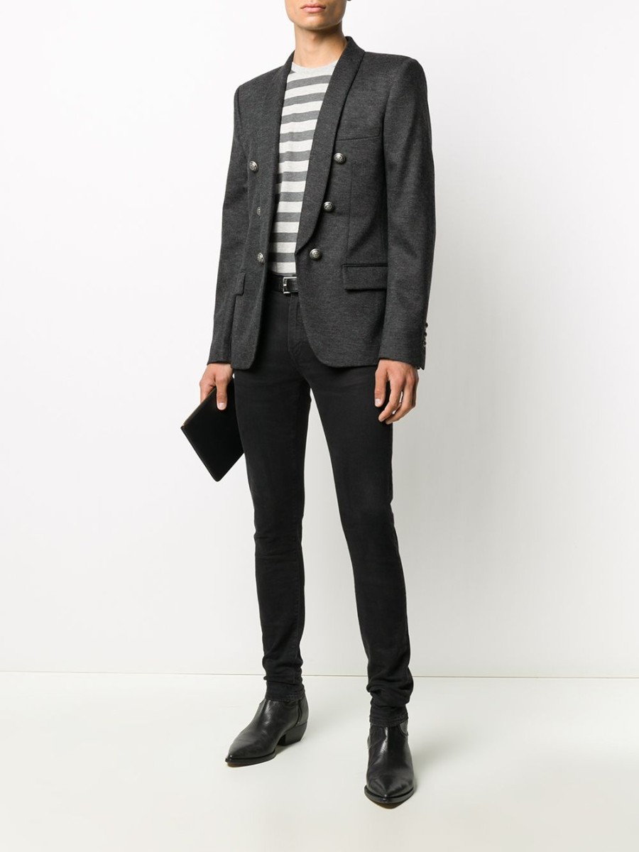 Mann Balmain | Blazer Mit Dekorativen Knopfen Von Balmain Farfetch