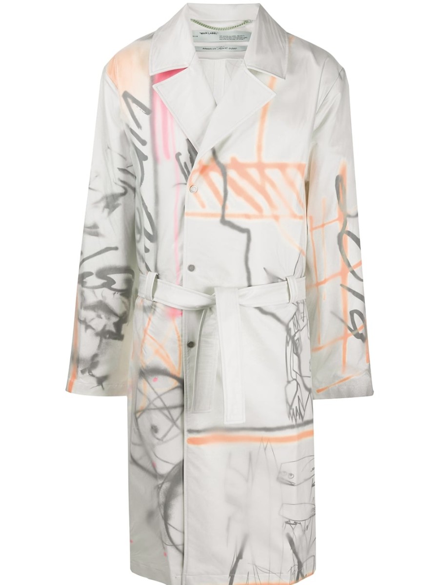 Mann Off-White | Off-White Futura Trenchcoat Farfetch