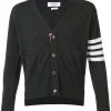 Mann Thom Browne | Thom Browne 4-Bar Short Kaschmir-Cardigan Farfetch